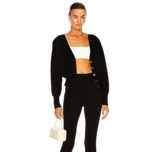 ALC Peters II Cardigan Black Gold Metallic Women's medium NWT NEW $395